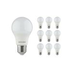 Mehrfachpackung 10x Noxion Lucent Classic LED E27 Birne Matt 8.5W 806lm - 827 Extra Warmweiß | Ersatz für 60W