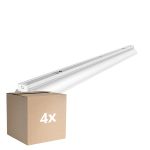 Mehrfachpackung 4x Noxion Deckenleuchte Click Reflektor V2 LED T8 | Geeignet für 1x 120cm LED Röhre