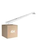 Mehrfachpackung 4x Noxion Deckenleuchte Click V2 LED T8 | Geeignet für 2x 150cm LED Röhre